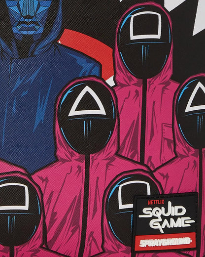 SQUID GAME COLLAB FRONT MAN & PINK GUARD SHARKS BACKPACK | Sprayground Recommended