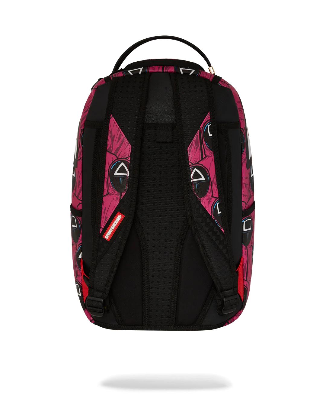 SQUID GAME COLLAB FRONT MAN & PINK GUARD SHARKS BACKPACK | Sprayground Recommended