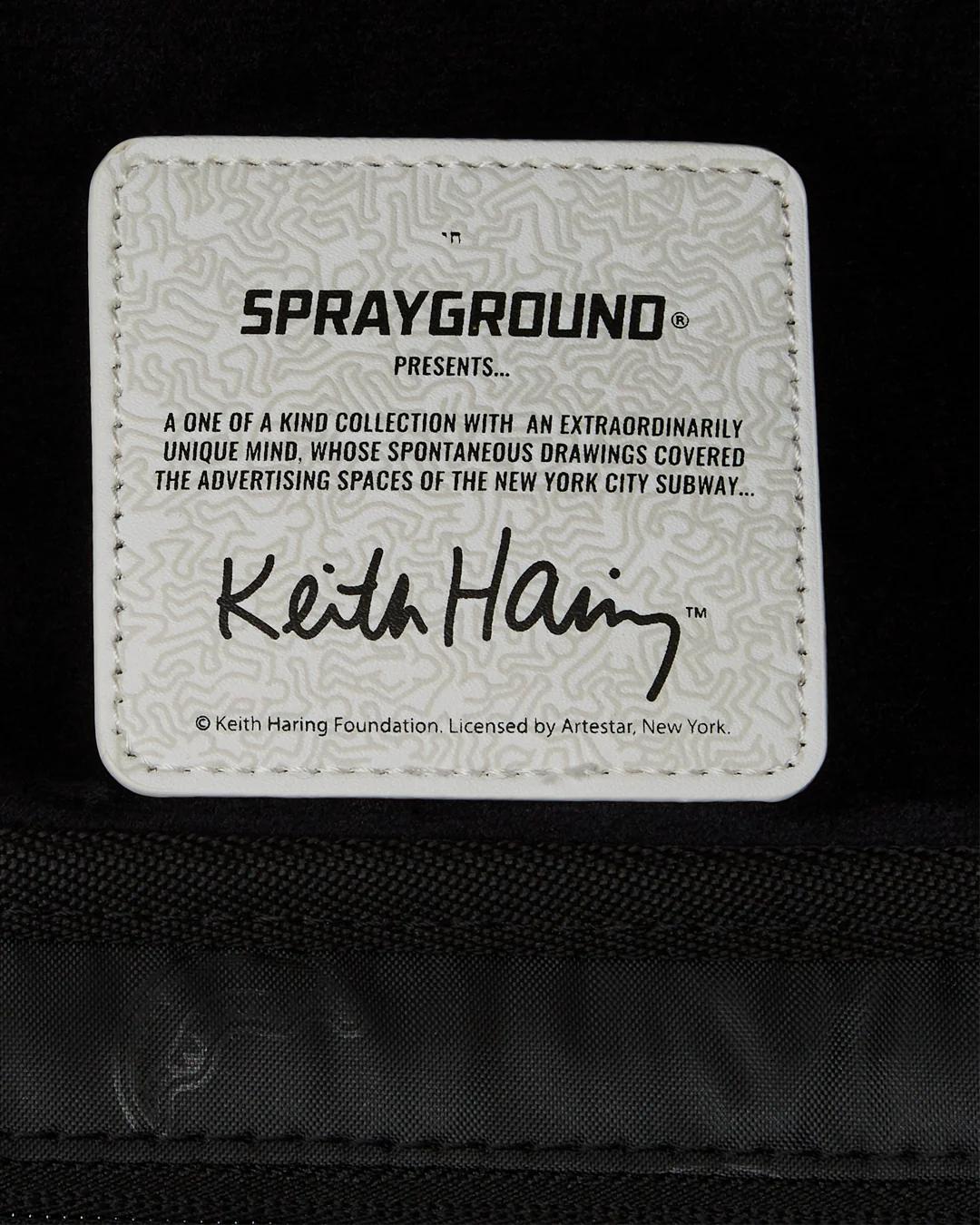 KEITH HARING BIG BLUE PURSE ART BACKPACK | Sprayground Exclusive