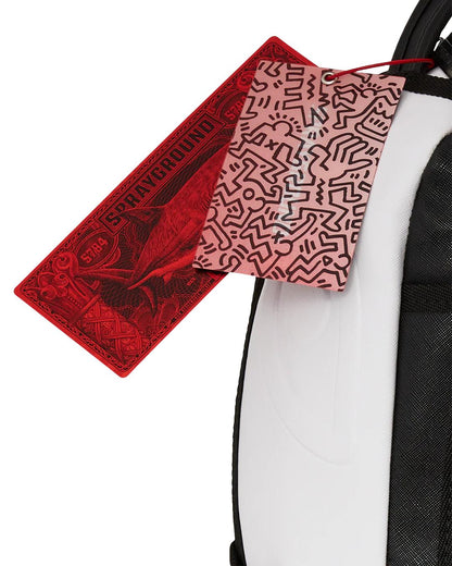 KEITH HARING BIG BLUE PURSE ART BACKPACK | Sprayground Exclusive