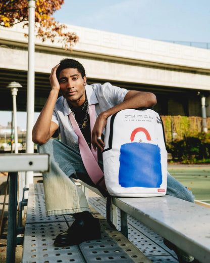 KEITH HARING BIG BLUE PURSE ART BACKPACK | Sprayground Exclusive