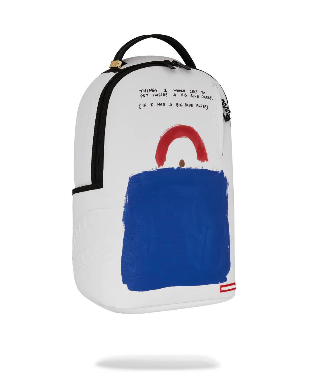 KEITH HARING BIG BLUE PURSE ART BACKPACK | Sprayground Exclusive