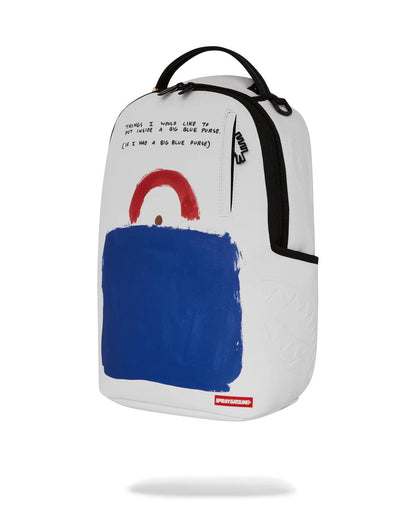 KEITH HARING BIG BLUE PURSE ART BACKPACK | Sprayground Exclusive