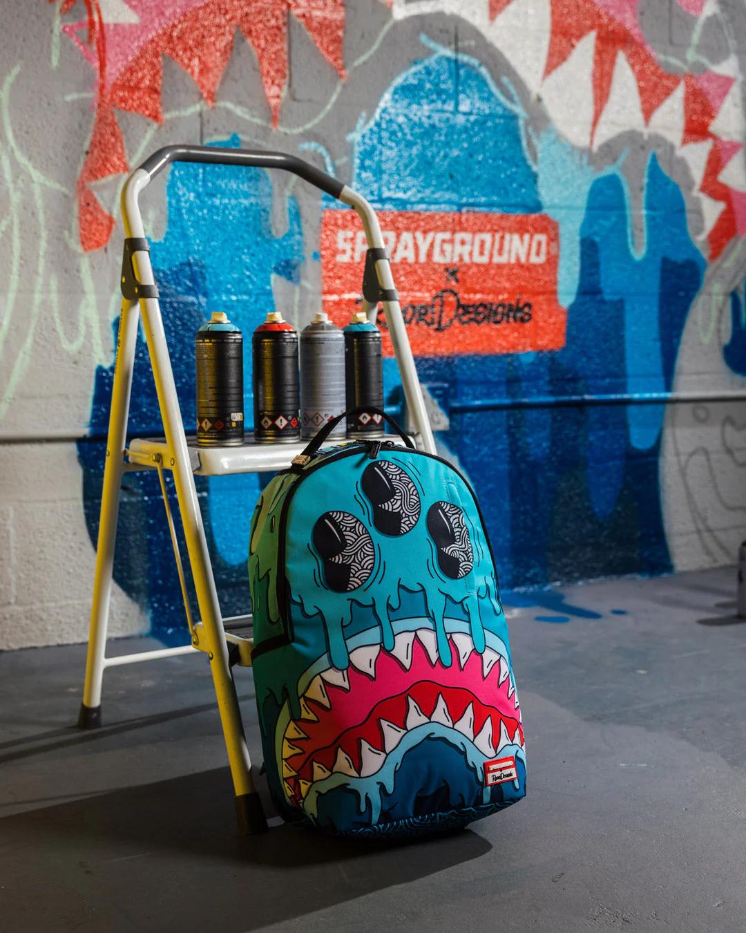 JORGE RODRIGUEZ THE ARTIST COLLAB DRIPS SHARKS BACKPACK | Sprayground Trending