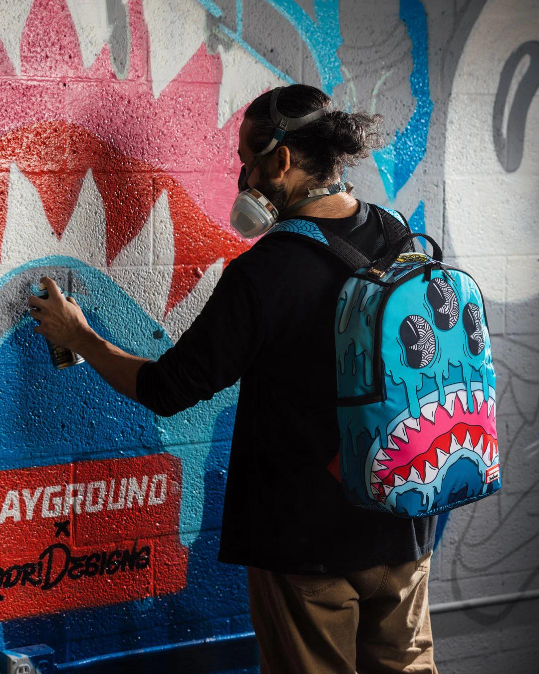JORGE RODRIGUEZ THE ARTIST COLLAB DRIPS SHARKS BACKPACK | Sprayground Trending