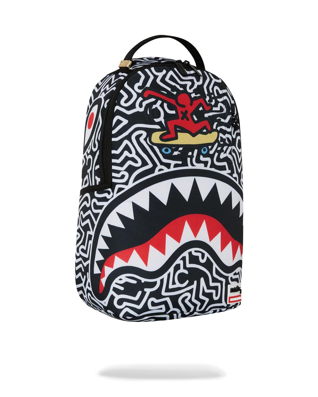 KEITH HARING SKATER SHARK DLXSR BACKPACK | Sprayground Recommended