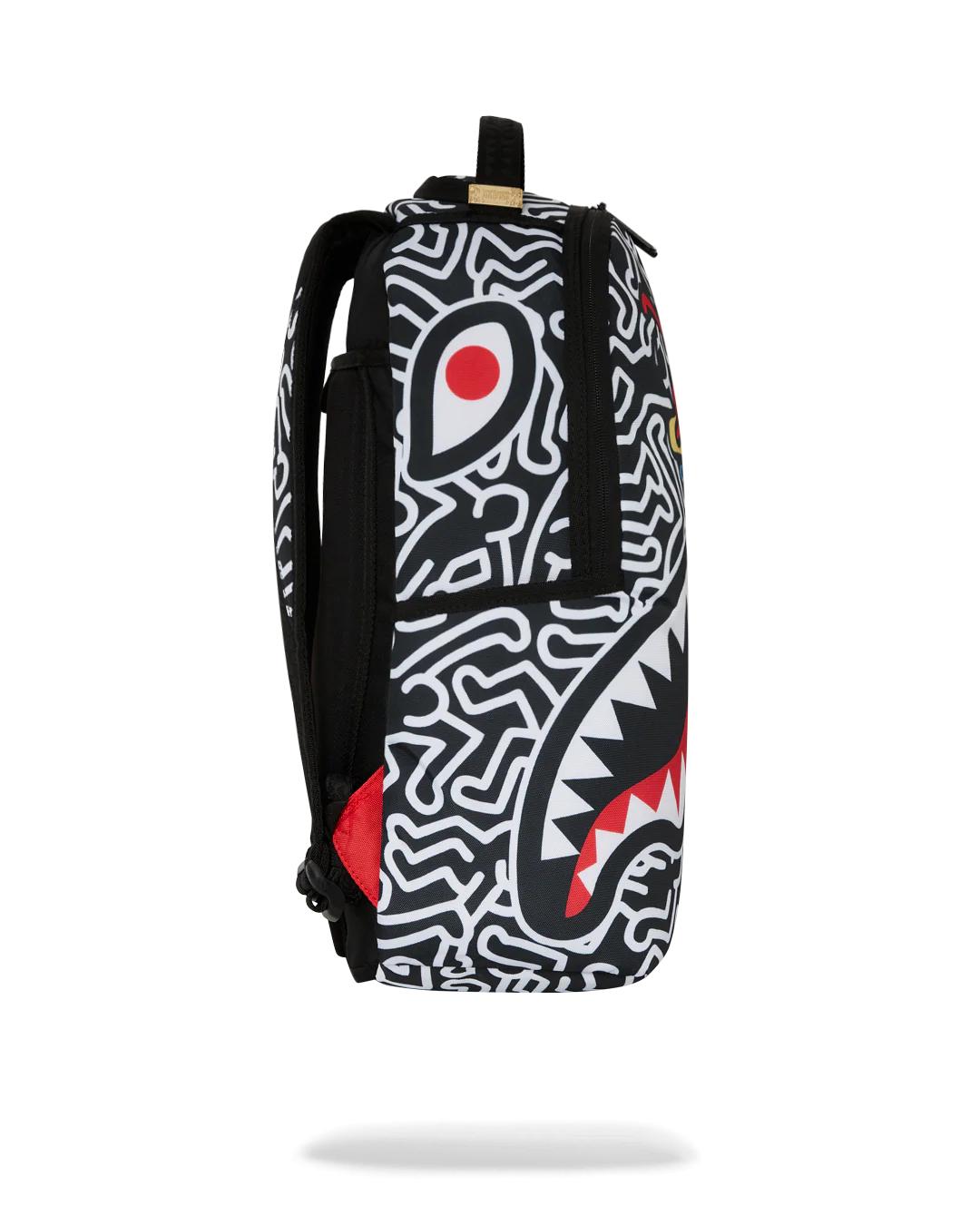 KEITH HARING SKATER SHARK DLXSR BACKPACK | Sprayground Recommended
