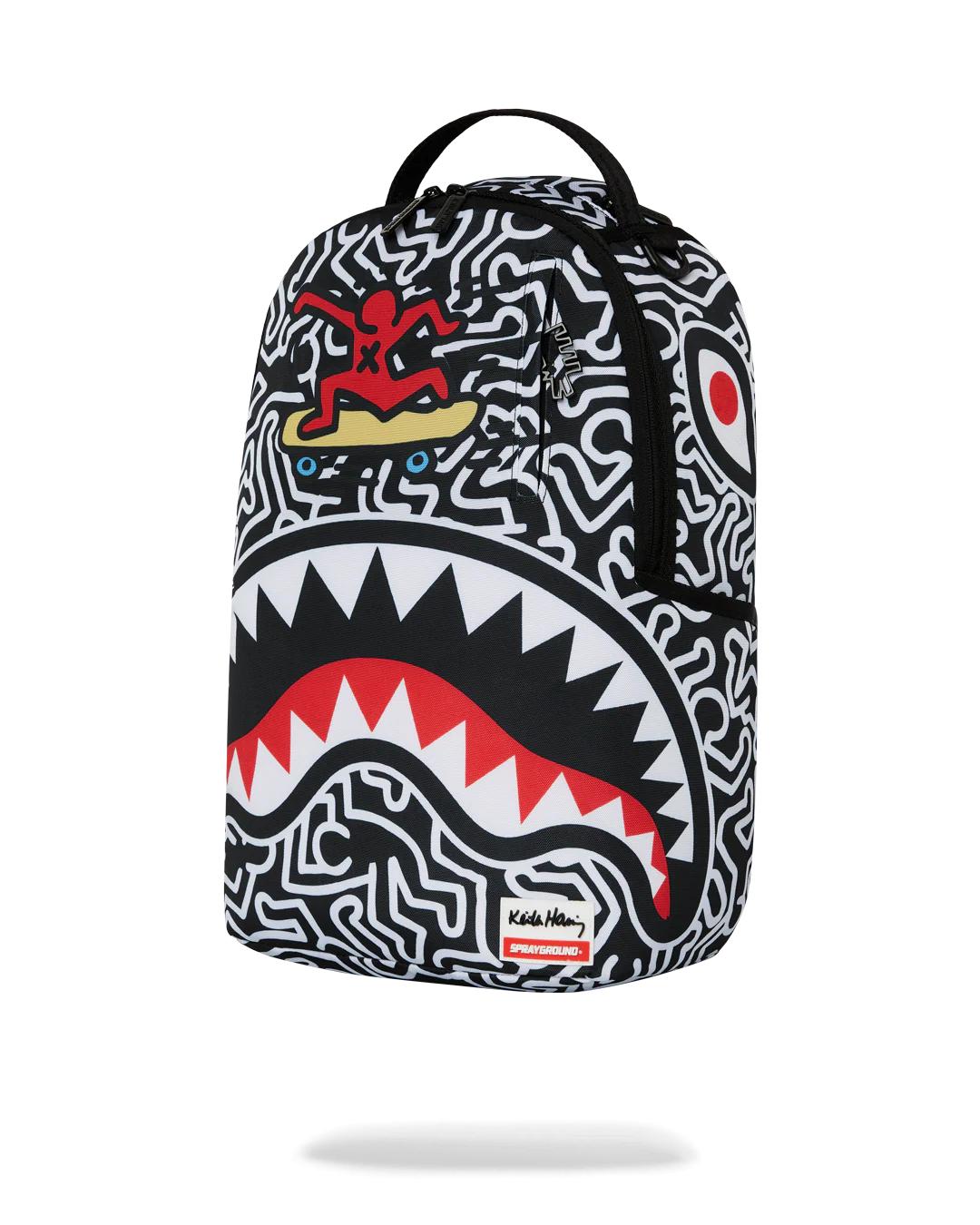 KEITH HARING SKATER SHARK DLXSR BACKPACK | Sprayground Recommended