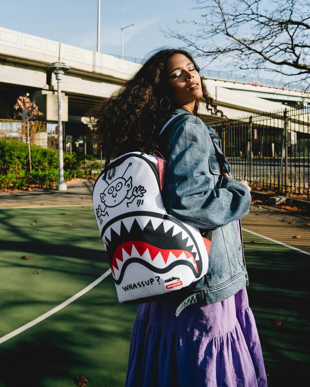 KEITH HARING WHASSUP ALIEN DLX BACKPACK | Sprayground Exclusive