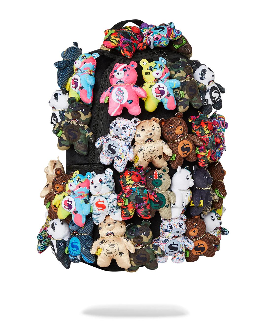 PACK OF BEARS REAL PLUSH BEARS RUNWAY PIECE BACKPACK - SUPER EXCLUSIVE | Sprayground Classic