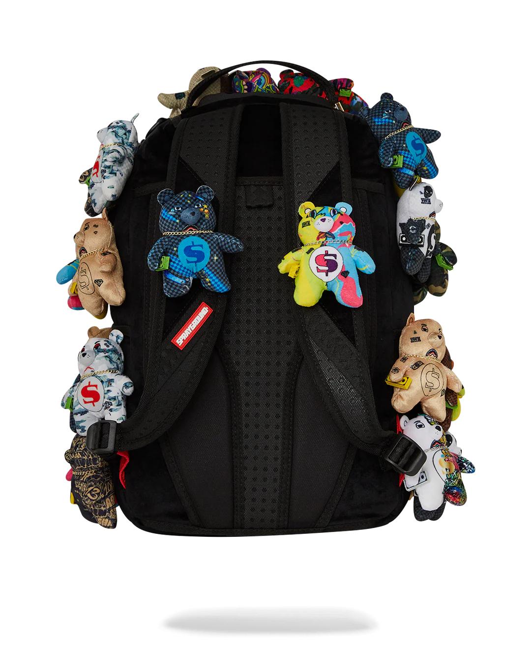 PACK OF BEARS REAL PLUSH BEARS RUNWAY PIECE BACKPACK - SUPER EXCLUSIVE | Sprayground Classic