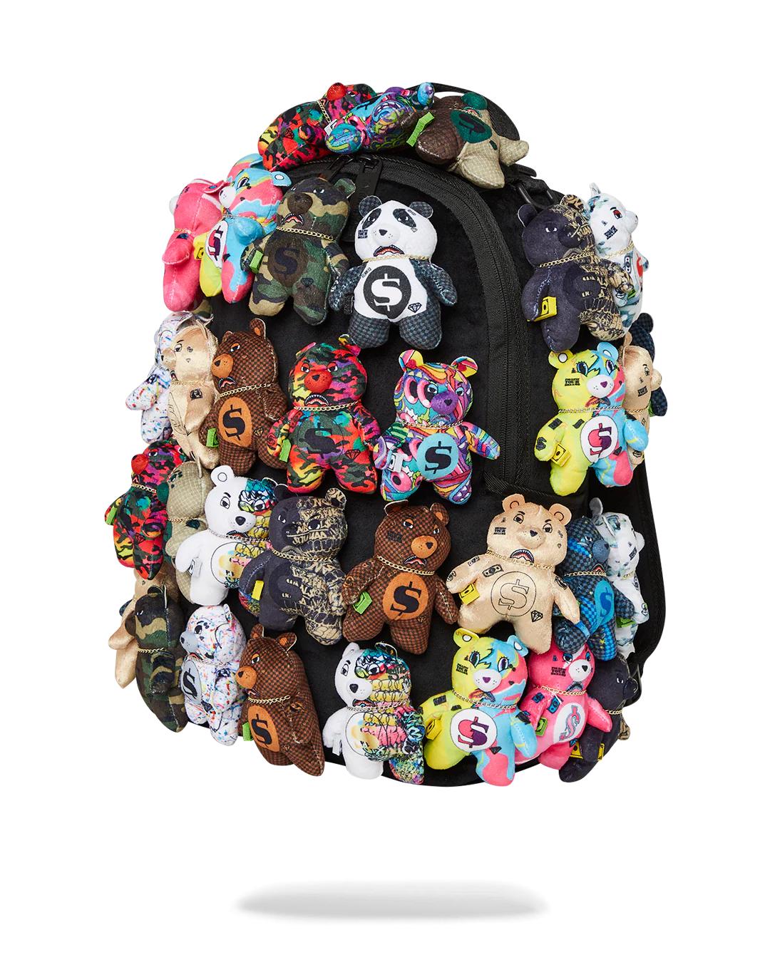 PACK OF BEARS REAL PLUSH BEARS RUNWAY PIECE BACKPACK - SUPER EXCLUSIVE | Sprayground Classic