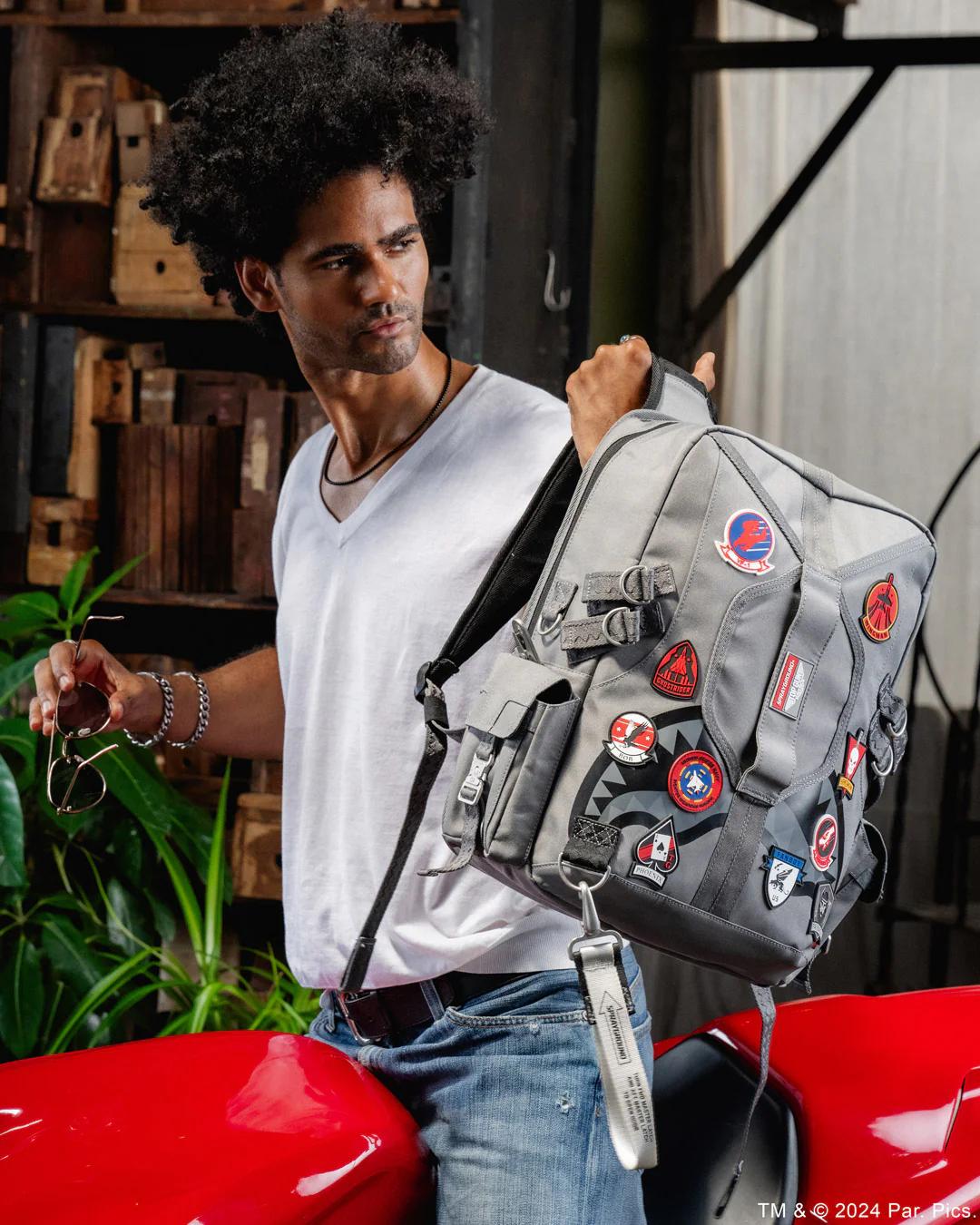 TOP GUN FLIGHT CREW OFFICIAL COLLAB PILOT BACKPACK | Sprayground New
