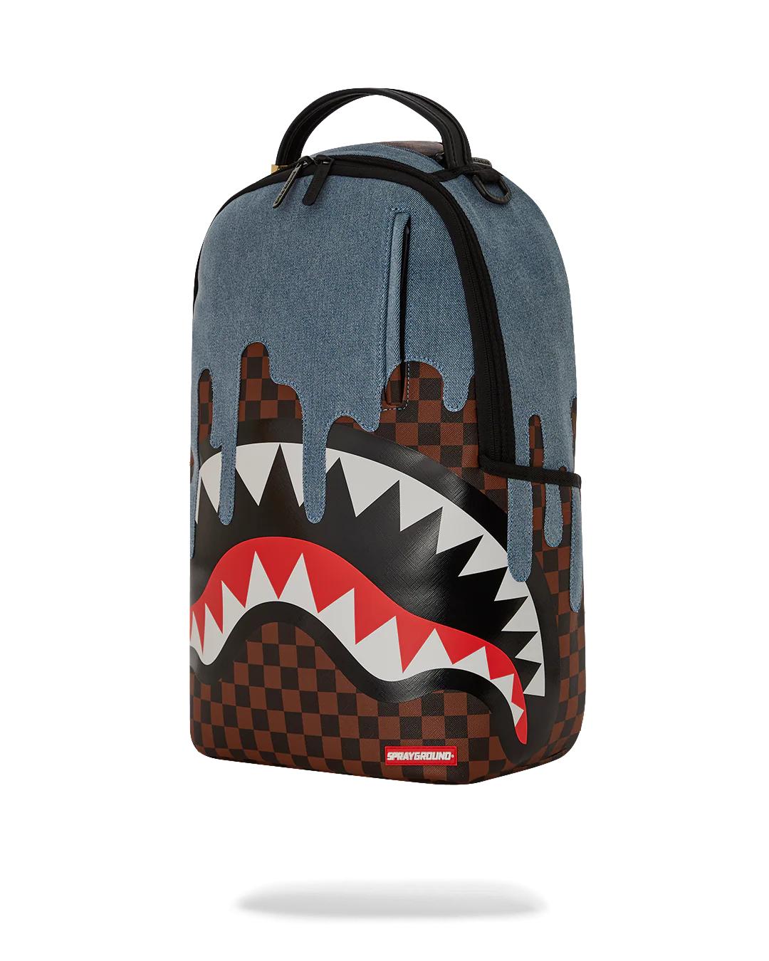 FABRIC HOUSE SHARK DRIP BACKPACK | Sprayground Signature