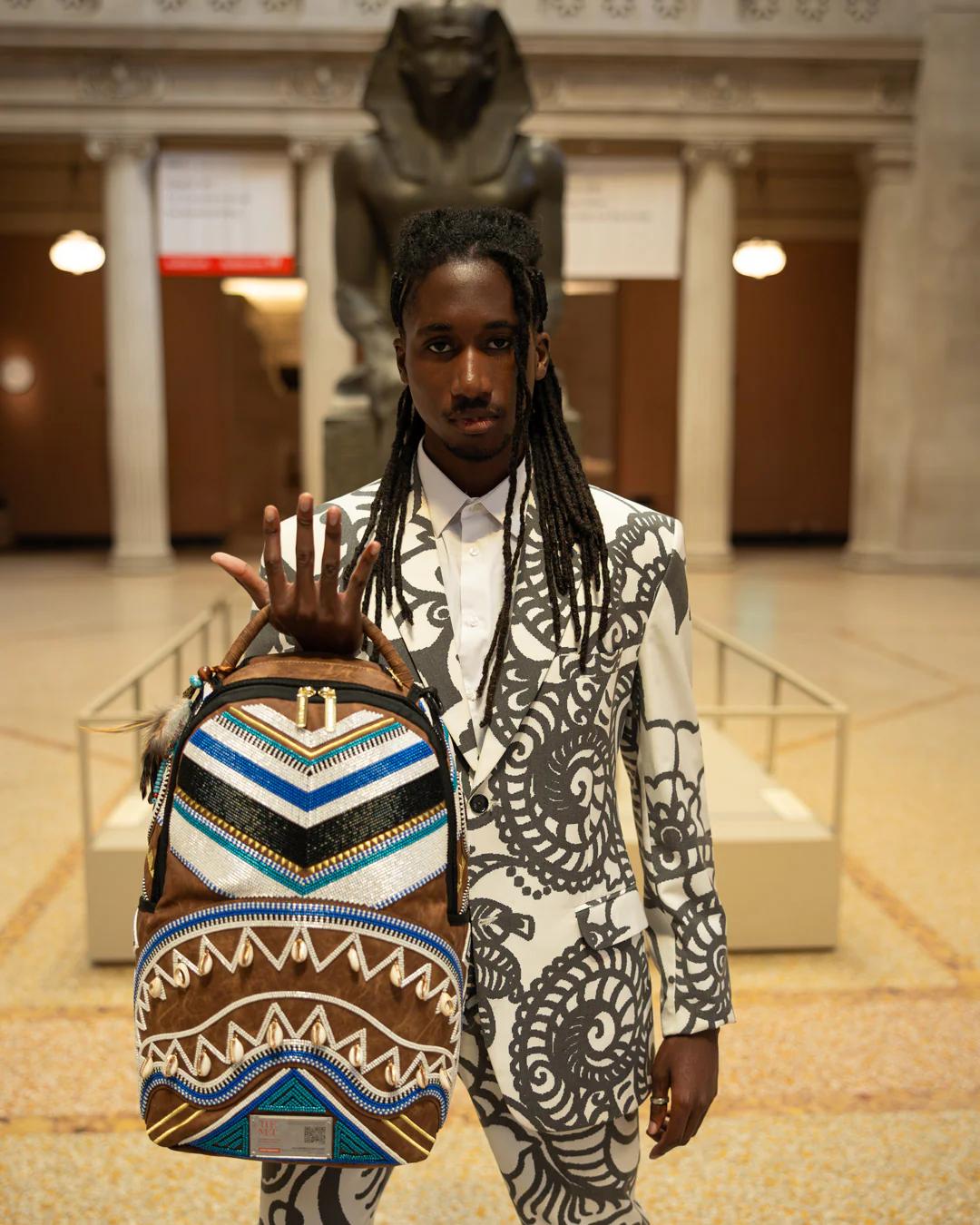 THE MET KUBA KINGDOM HEADDRESS BACKPACK | Sprayground Latest